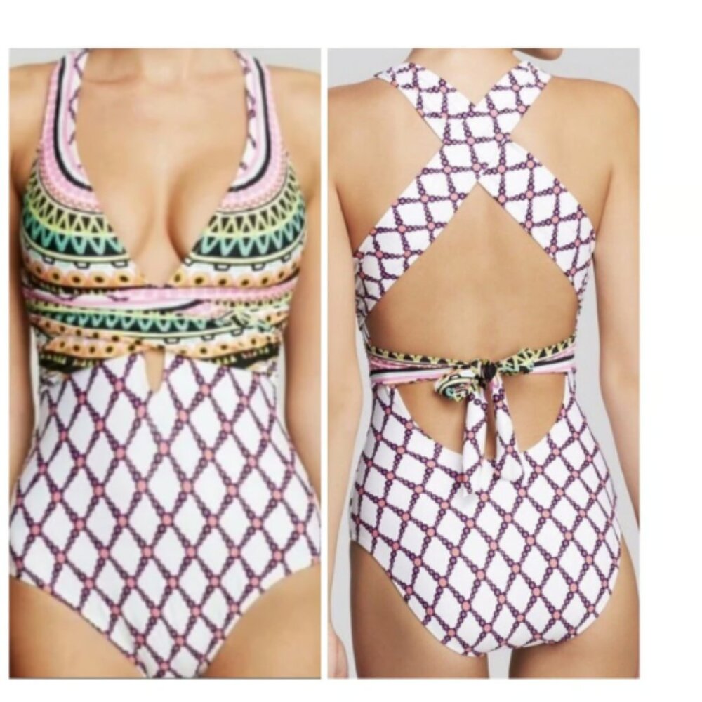 Trina Turk 'Kon Tiki' One-Piece Swimsuit, Size 4